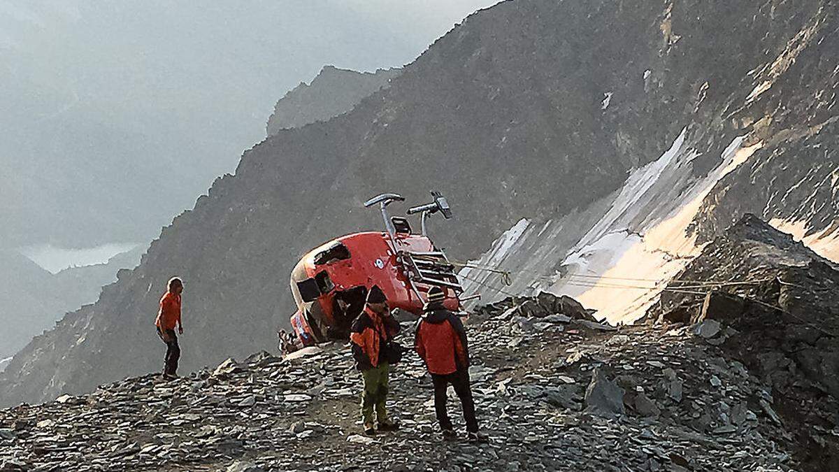 Der Rettungshubschrauber stürzte nahe der Adlersruhe ab