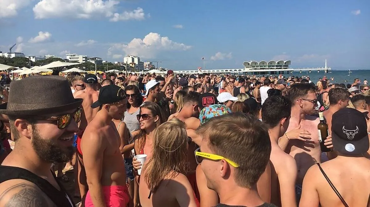 Am Strand Lignanos wurde ausgelassen gefeiert