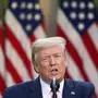 US President Donald Trump speaks during a news conference on the novel coronavirus, COVID-19, in the Rose Garden of the White House in Washington, DC on April 27, 2020. (Photo by MANDEL NGAN / AFP)