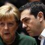 Deutschlands Kanzlerin Angela Merkel und Griechen-Premier Alexis Tsipras