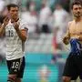 (FILES) Germany's midfielder Leon Goretzka (L) and Germany's defender Mats Hummels thank the fans at the end of the UEFA EURO 2020 Group F football match between Portugal and Germany at Allianz Arena in Munich on June 19, 2021. Germany's head coach Julian Nagelsmann announced on May 16, 2024 the German squad for the upcoming UEFA EURO 2024 European Championship, without Leon Goretzka and defender Mats Hummels. (Photo by Matthias Schrader / POOL / AFP)