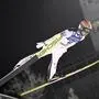 Jan Hoerl of Austria competes during second round of men's Ski Jumping Large Hill HS142 at the FIS World Cup Ruka Nordic in Kuusamo, Finland Saturday, Nov. 30, 2024. (Heikki Saukkomaa/Lehtikuva via AP)
