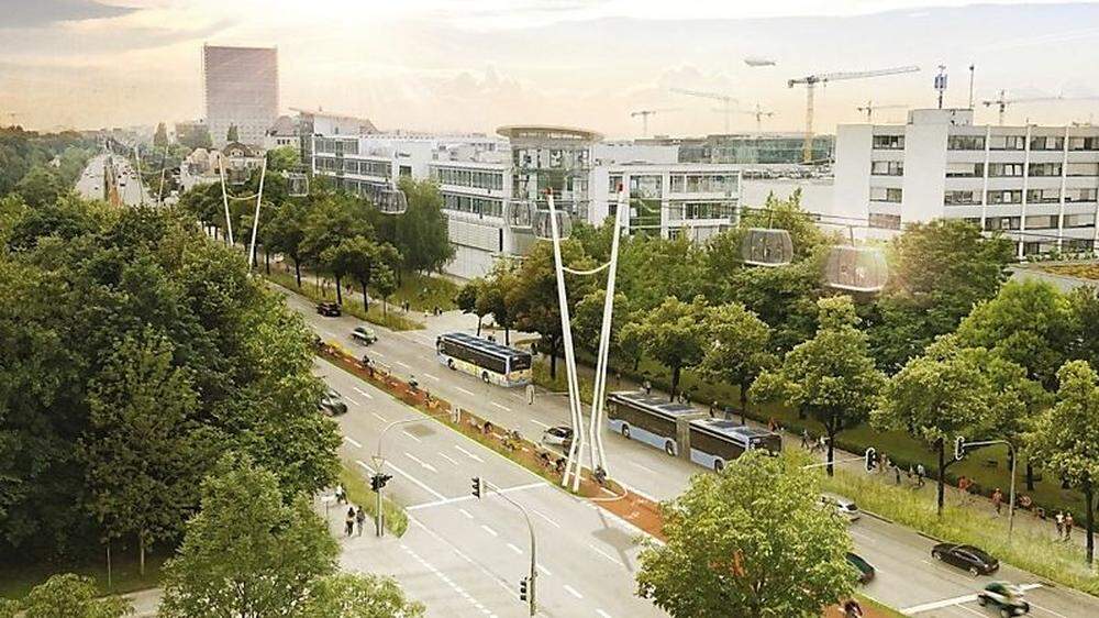 So schaut die erste Ideenskizze für eine Stadtteilbahn in München aus