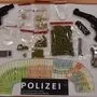 Drogen, Waffen und Geld wurden sichergestellt 
