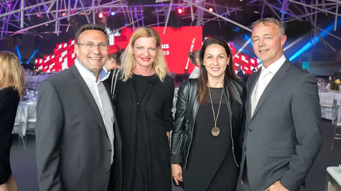 Mario Donner (Hirter Brauerei), Eva Lesjak (Springer Reisen), Gerd Bacher (Kleine Zeitung)