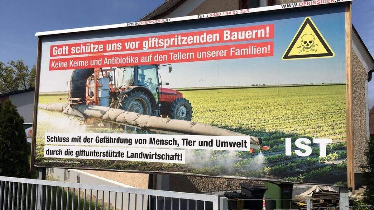 Diese Plakate - hier in Leibnitz - sorgten für Aufregung