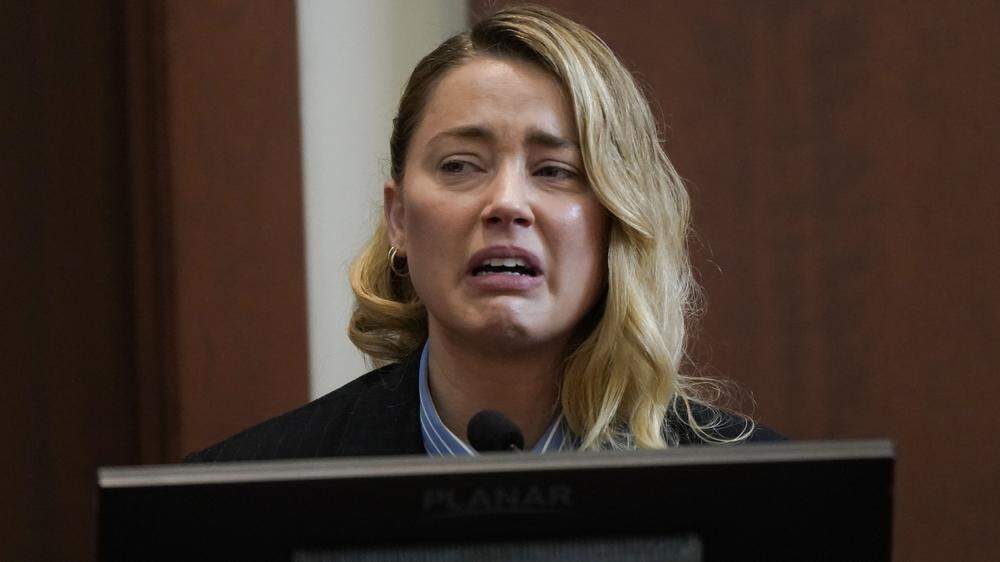 Amber Heard während ihrer Aussage vor Gericht