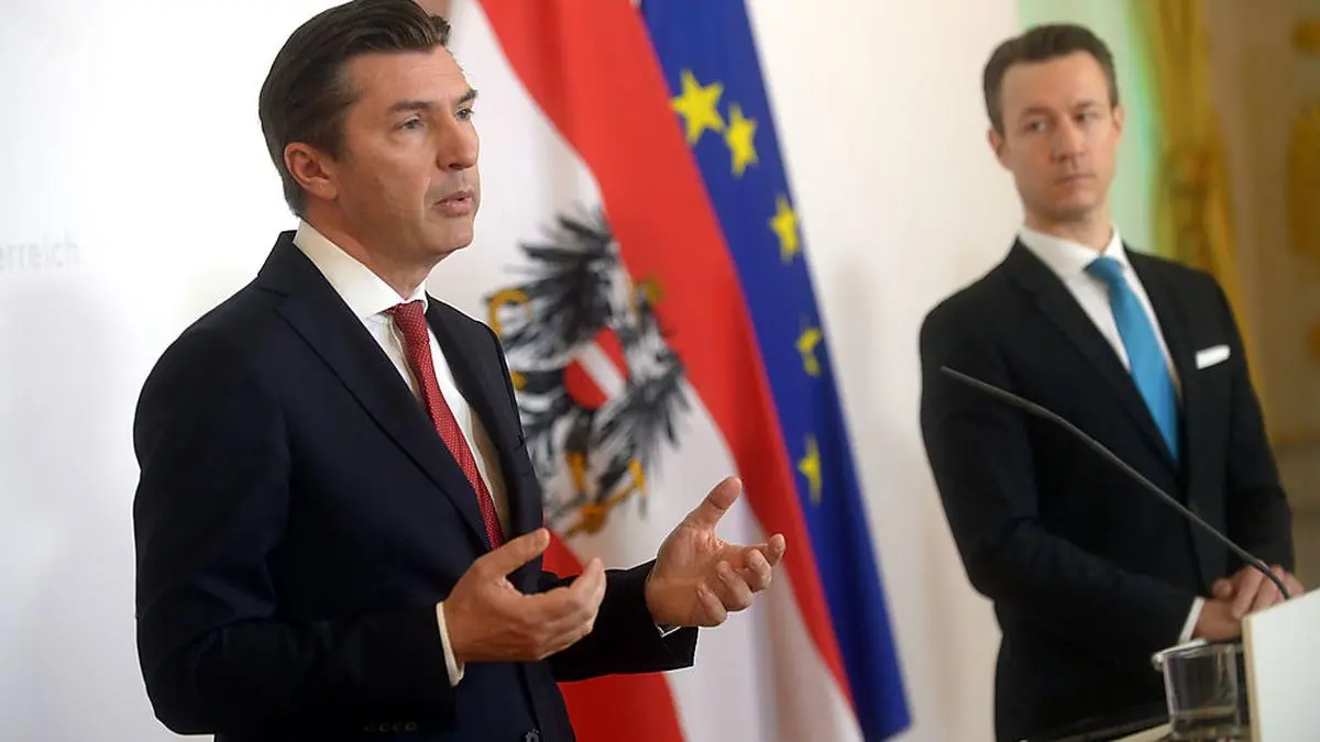 Robert Zadrazil und Gernot Blümel