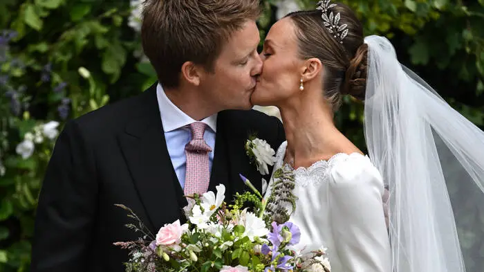 Hugh Grosvenor, der Duke von Westminster heiratete Olivia Henson
