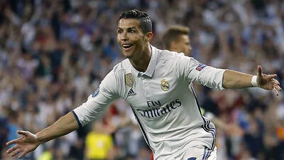 Cristiano Ronaldo jubelt: In der Champions League schon 100 Mal. 