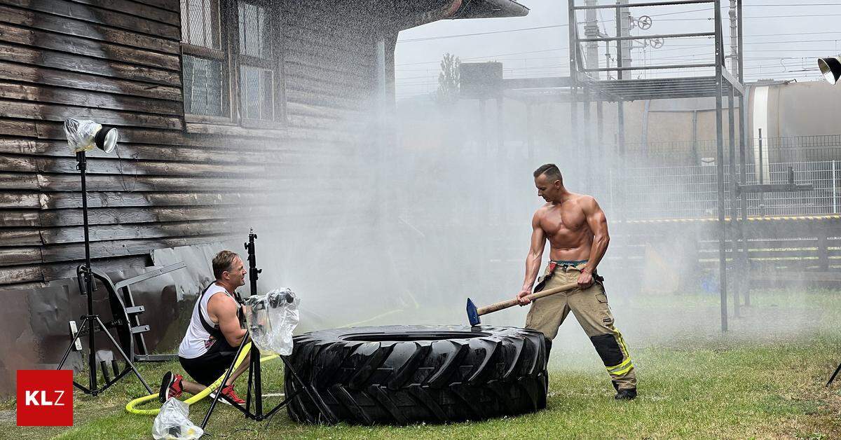 Firemen-Kalender 2023: Grazer Feuerwehrmänner posen für den guten Zweck