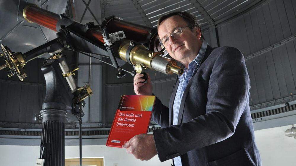 Arnold Hanslmeier (60) beobachtet gern im eigenen Observatorium 