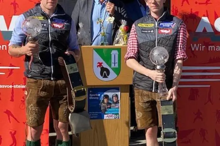 Beide Topsportler der 1600-Seelen-Gemeinde zeigten sich gerührt und sind sich einig: „Wir sind stolz und glücklich, dass wir in unserer Heimatgemeinde so einen Empfang erleben durften.“