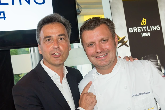 ... Bürgermeister Siegfried Nagl, hier mit Hausher Christof Widakovich ...