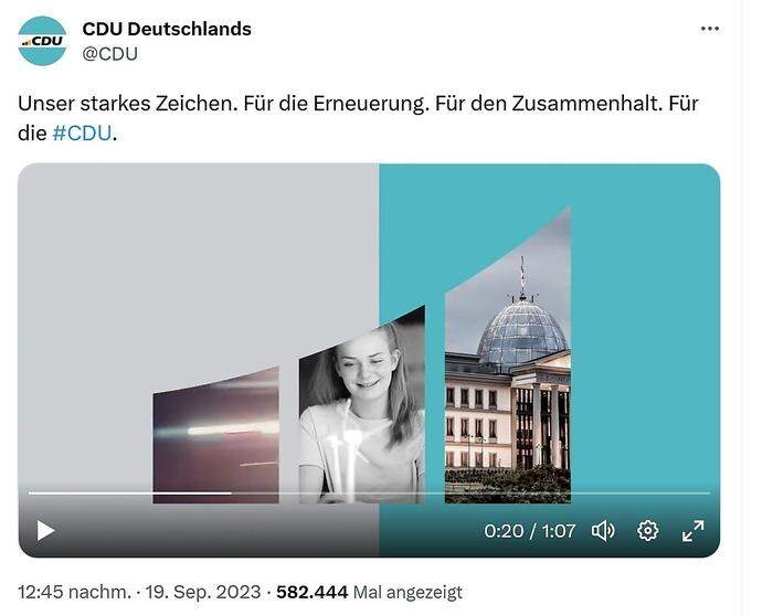 Das georgische Parlament im CDU-Video