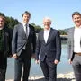 Verbund-GF Karl Heinz Gruber, Generalsekretär Günter Liebl, Bürgermeister Wolfang Gallant und Landesrat Daniel Fellner (von links)