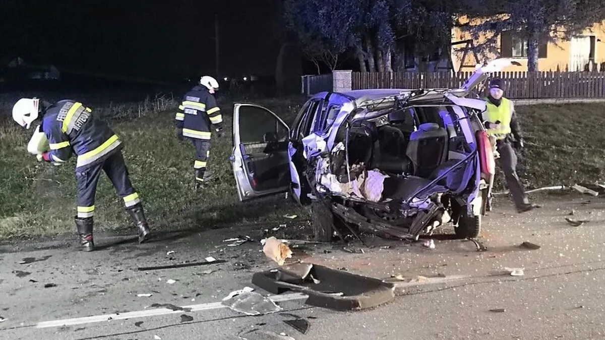 Unfall auf der B67 