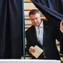 Klaus Johannis bei der Stimmabgabe heute in Bukarest: "Ein normales Rumänien."