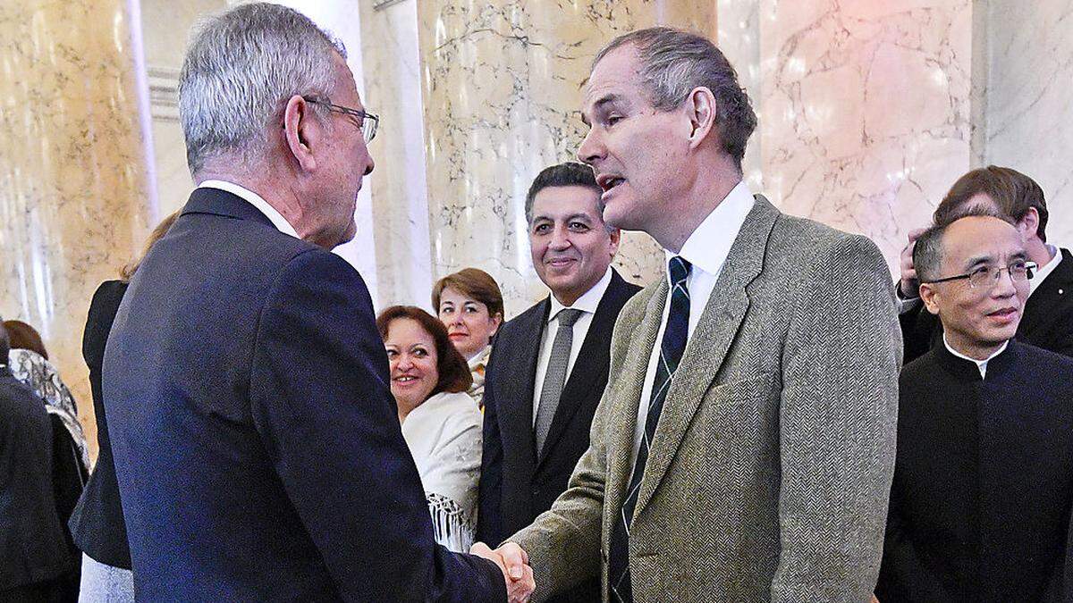 Botschafter Turner mit Bundespräsident Van der Bellen