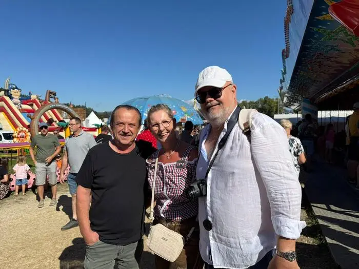 Gmeiner mit seinem Cousin und dessen Frau