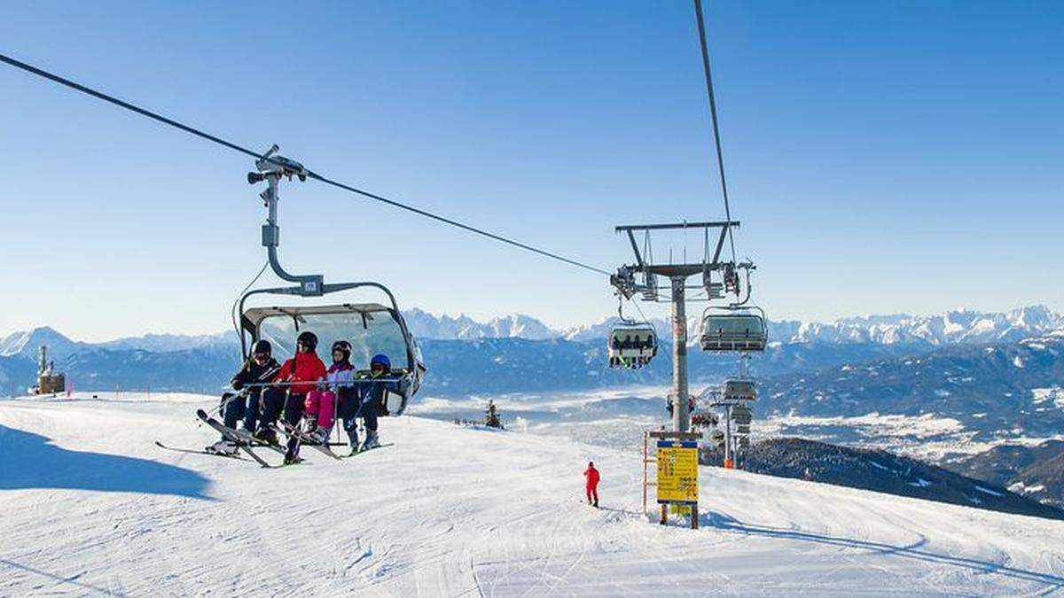 Skifahren in Kärnten soll leistbar bleiben, wie hier auf der Gerlitzen