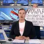 Protestaktion der TV-Redakteurin Owsjannikowa im russischen Staatsfernsehen