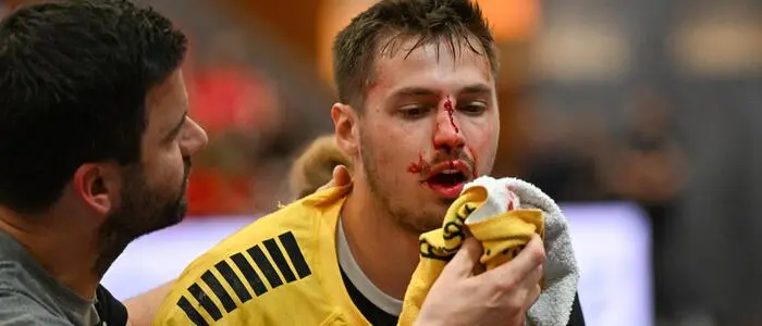 Markus Mahr erlitt einen offenen Nasenbeinbruch