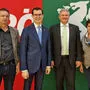 Andreas Zeller, LAbg. Stefan Hofer, Bgm. Christian Sander, Vbgm. Christine Seitinger (von links)