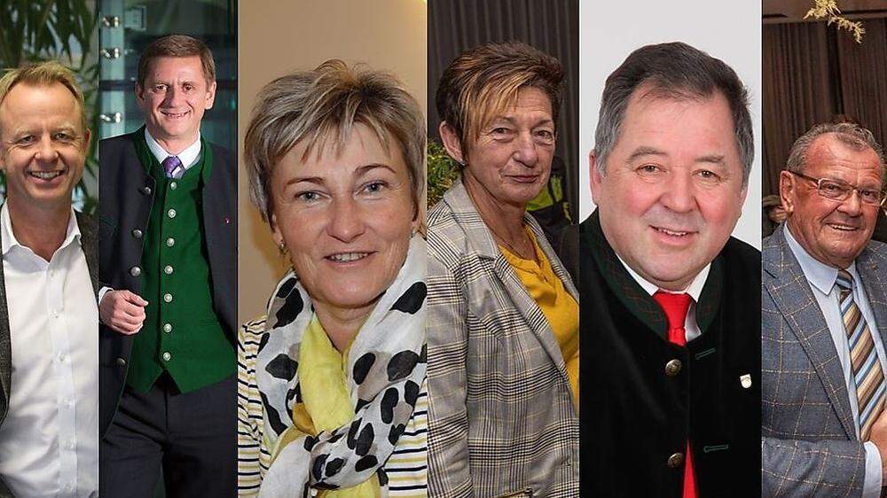 SPÖ-Bürgermeister Mario Abl, Kurt Wallner, Anita Weinkogl, Christine Holzweber, Werner Scheer und Karl Dobnigg