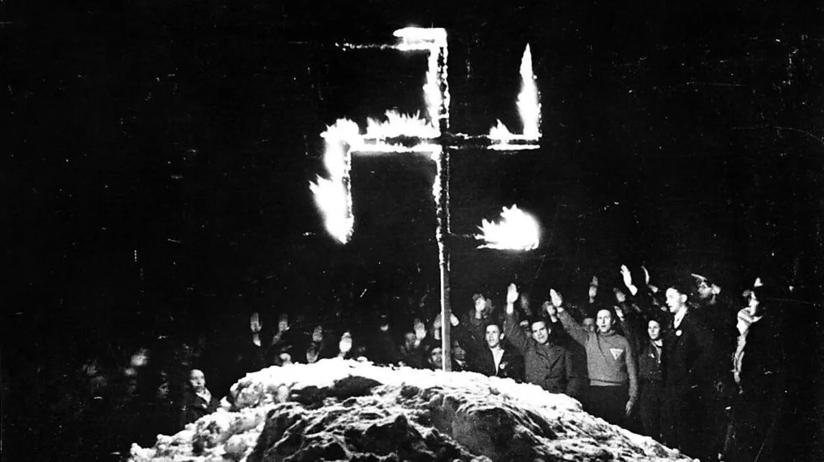 Foto aus dem Jahr 1934: nach den Skimeister-schaften in Mallnitz 