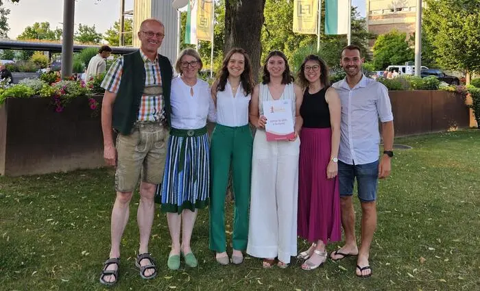 Christian, Barbara, Hannah, Klara, Sarah und Johannes Gartner vom Kürbishof Gartner in Weinberg an der Raab