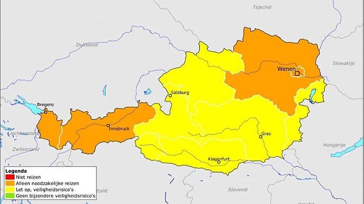 Osttirol ist von der Reisewarnung gegen Tirol ausgenommen