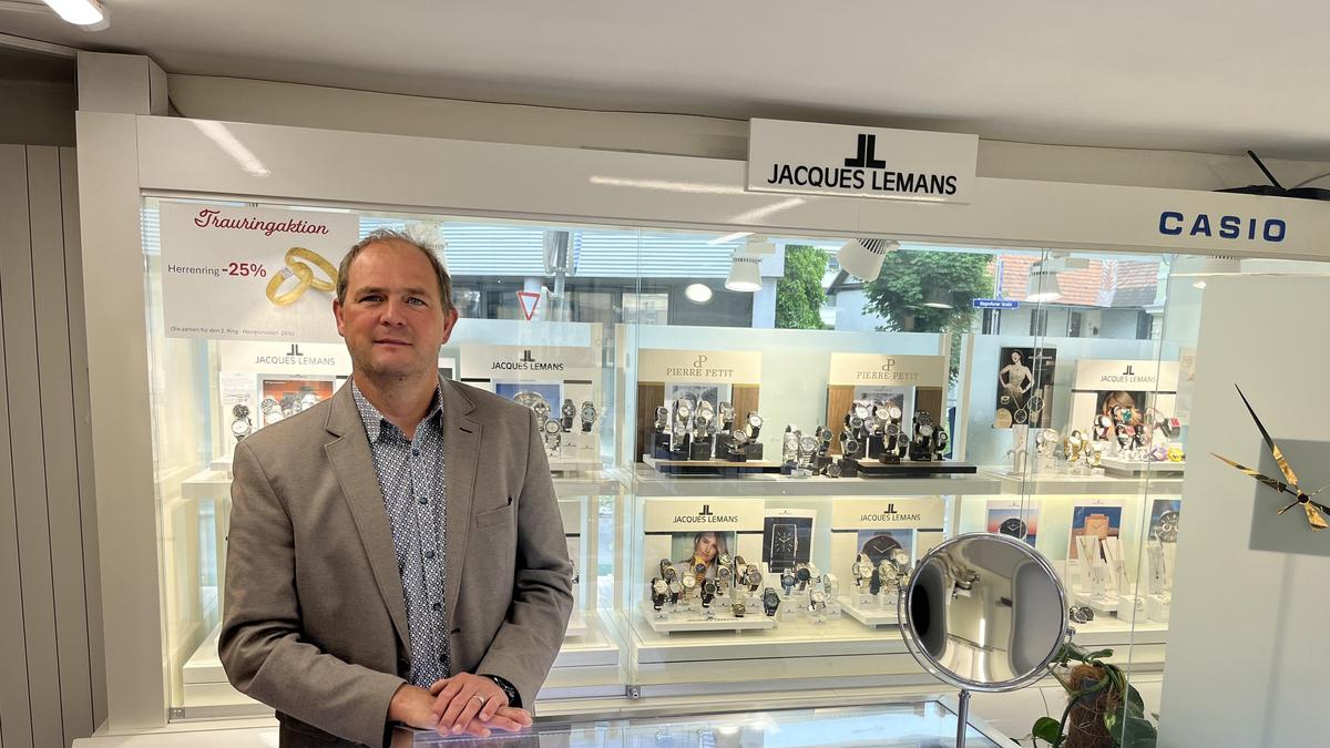 Ludwig Greiner führt den Juwelier und Uhrenhandel in sechster Generation