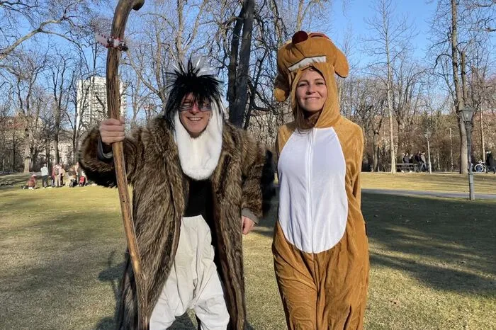 Matthias und Maria: Rafiki und Timon aus "König der Löwen"