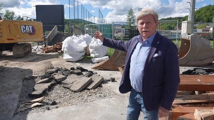 Obmann Werner Laschober freut sich auf den Herbst mit neuen Eingangsbereich