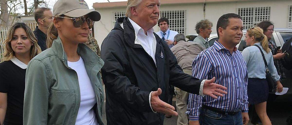 Trump beim Besuch in Puerto Rico