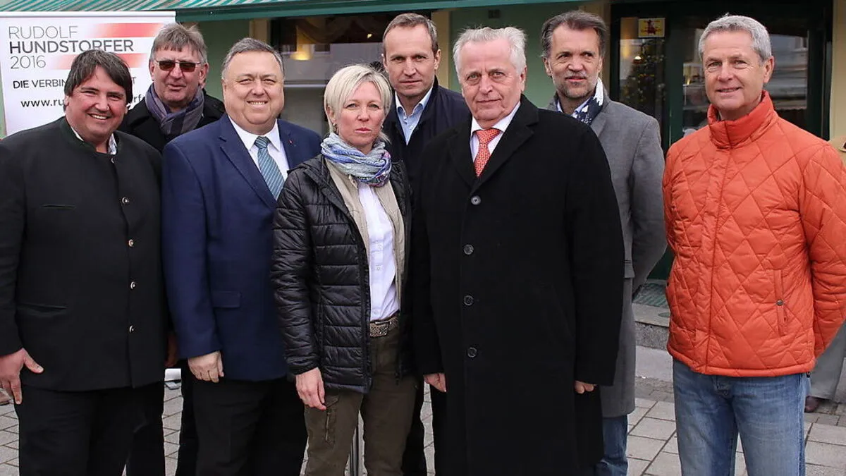 Präsidantschaftskandidat Rudolf Hundstorfer besuchte am Donnerstag Voitsberg