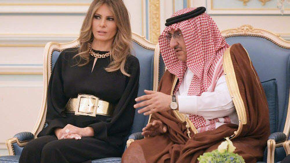 Melania Trump und Prinz Muhammad bin Nayef bin Abdulaziz al-Saud 