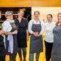 Kochten bei den „Female Chefs“ groß auf: Viktoria Fahringer, Stefanie Sonnleitner, Clara Aue, Lisa Machian, Sandra Scheidl und Nina Meyer.