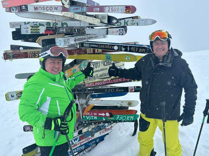 Günter Stessl (rechts) eröffnet mit dem Skiclub Fürstenfeld die Saison heuer mit einer Ausfahrt von 5. bis 8. Dezember