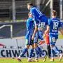 HARTBERG,AUSTRIA,29.SEP.24 - SOCCER - ADMIRAL Bundesliga, TSV Hartberg vs SCR Altach. Image shows the rejoicing of Hartberg.
Photo: GEPA pictures/ Johannes Friedl