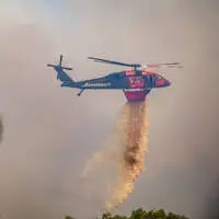 Das Feuer hat sich  schnell ausgebreitet