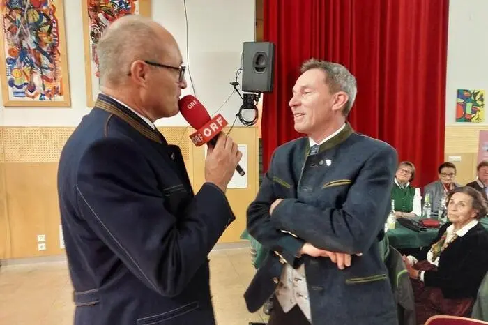 Auch Bürgermeister Hannes Schmidhofer nutzte die Gelegenheit, um Oberwölz und seine Region vorzustellen. Besonders die bevorstehende Wintersaison am Lachtal sei ein wichtiger Wirtschaftsfaktor, meinte Schmidhofer.