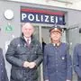 Innenminister Karner mit LPD-Chef Ortner, Bezirkspolizeikommandant Siegmund Schnabl und Sulzbacher