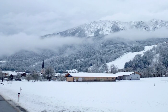 Schneelandschaft im Bezirk Hermagor