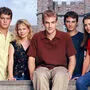 Sind sie nicht süß? Joshua Jackson als Pacey Witter, Michelle Williams als Jennifer Lindley, James Van Der Beek als Dawson Leery, Kerr Smith als Jack McPhee, Katie Holmes als Joey Potter 