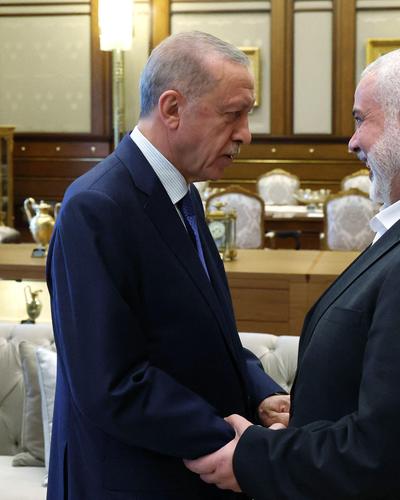 Der türkische Präsident Recep Tayyip Erdogan empfängt am Samstag den Chef der radikalislamischen Hamas, Ismail Haniyeh. 