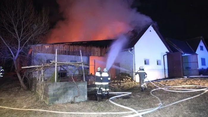Drei Feuerwehren rückten aus, um den Brand zu löschen