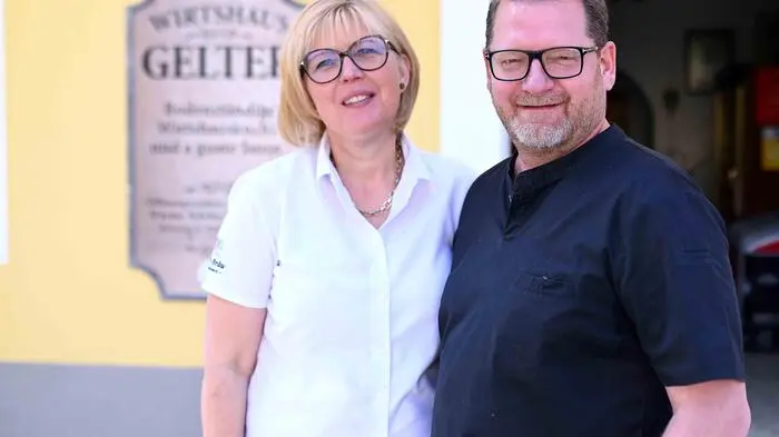 Gabrielle und Christian Gelter vom Wirtshaus Gelter in Goggerwenig 
Jetzt abstimmen: www.kleinezeitung.at/spitzenplatzktn