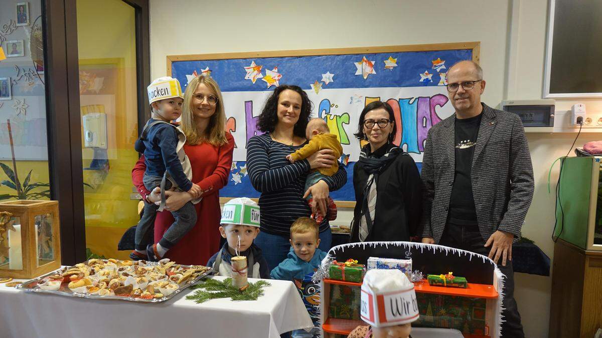 Für den kleinen Jonas legten sich die Kindergartenkinder ins Zeug